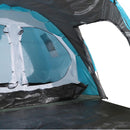 Tenda Igloo da Campeggio 6 Persone 500x300x200 cm Blu e Grigio 