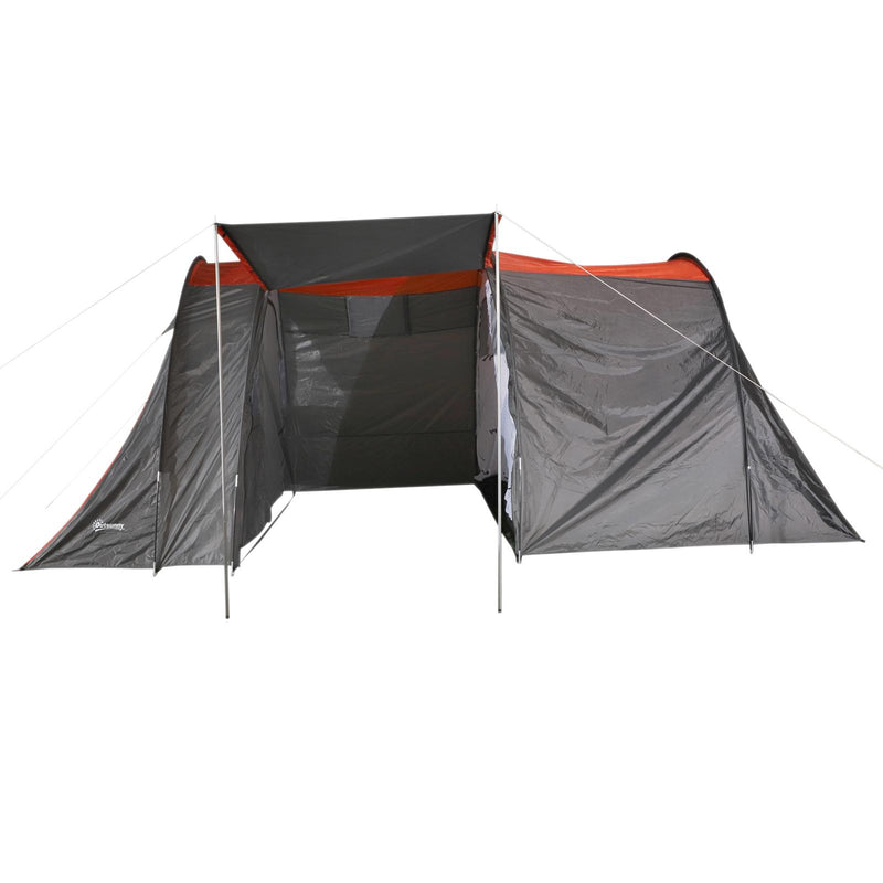 Tenda da campeggio per 4-6 persone blu e grigio 500x320x195 cm 