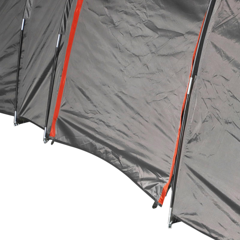 Tenda da campeggio per 4-6 persone blu e grigio 500x320x195 cm 