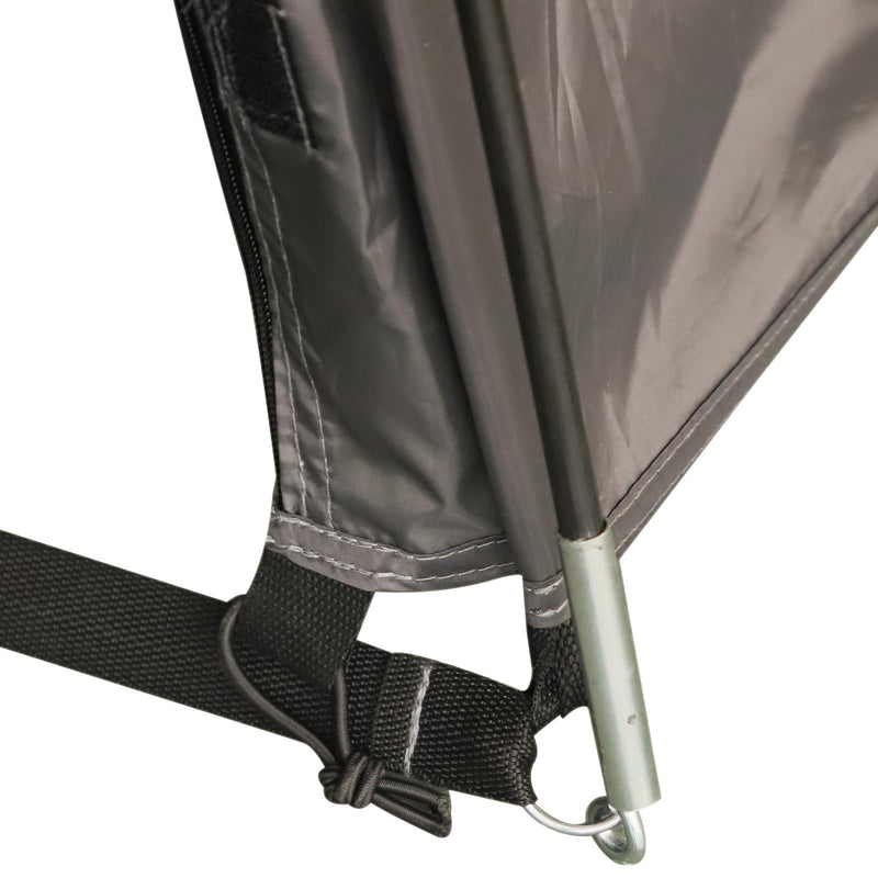 Tenda da campeggio per 4-6 persone blu e grigio 500x320x195 cm 