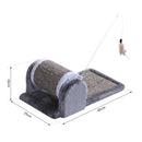 Tiragraffi per Gatto in Sisal Grigio 45x25x16 cm 