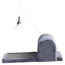 Tiragraffi per Gatto in Sisal Grigio 45x25x16 cm 