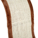 Tiragraffi per Gatti Parco Giochi in Sisal Caffè Chiaro 35x30x39 cm 