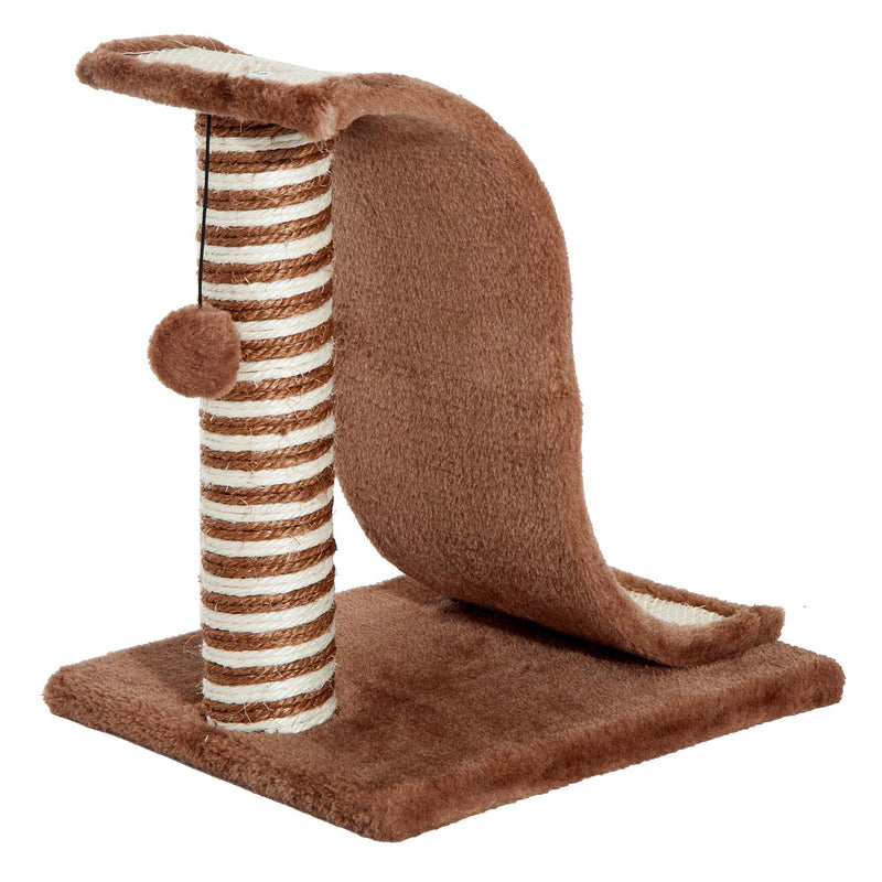 Tiragraffi per Gatti Parco Giochi in Sisal Caffè Chiaro 35x30x39 cm 