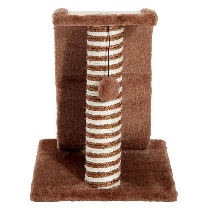 Tiragraffi per Gatti Parco Giochi in Sisal Caffè Chiaro 35x30x39 cm 