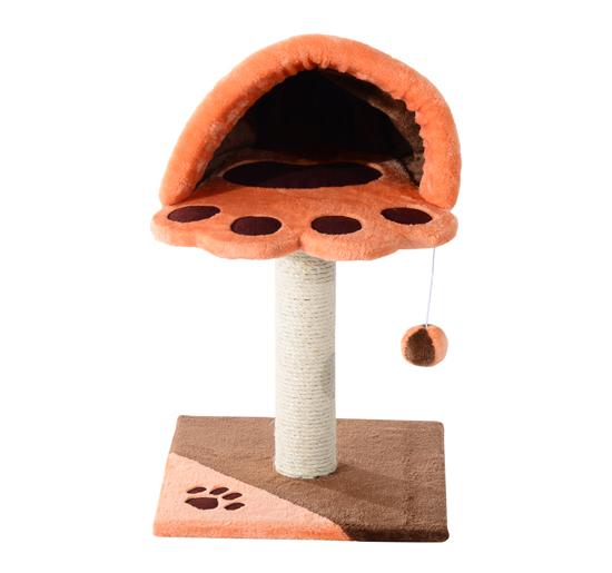 Albero Tiragraffi per Gatti con Cuccia in Peluche 40x40x60 cm online