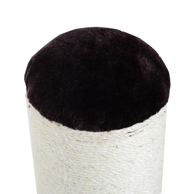 Palo Colonna Tiragraffi per Gatti in Legno e Sisal naturale Marrone crema 50x50x72 cm 