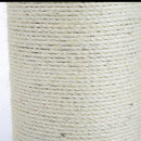 Palo Colonna Tiragraffi per Gatti in Legno e Sisal naturale Marrone crema 50x50x72 cm 