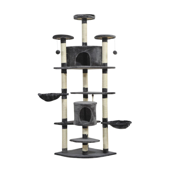 Albero Tiragraffi per Gatto grigio 60x60x200 cm online