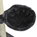 Albero Tiragraffi per Gatto grigio 60x60x200 cm 
