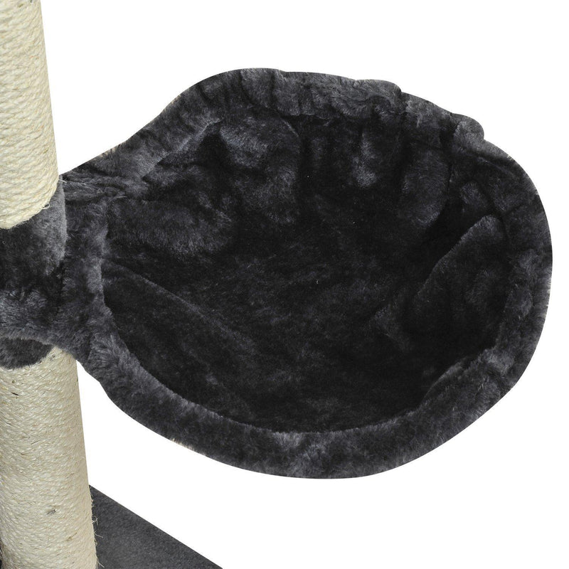 Albero Tiragraffi per Gatto grigio 60x60x200 cm 