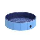Piscina Pieghevole per Cani in PVC Blu Ø80x20 cm 
