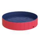 Piscina Pieghevole per Cani in PVC Rosso Ø140x30h cm 