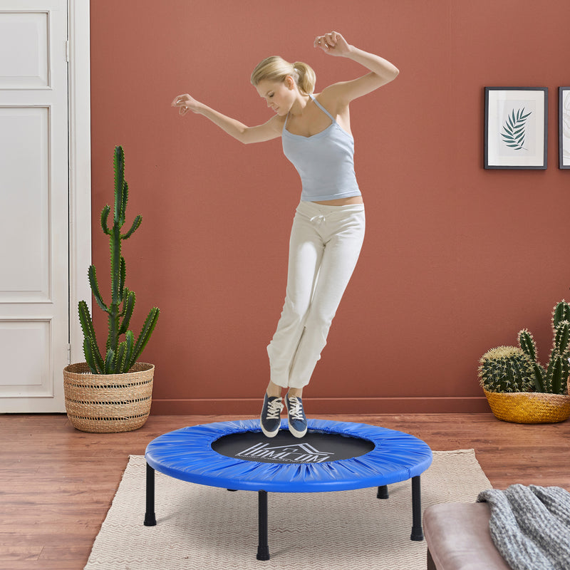 Trampolino Elastico Fitness Pieghevole Ø96.5x22.5 cm 