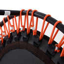 Trampolino Elastico Fitness per Interno e Esterno Nero e Arancione Ø101.6x25 cm 
