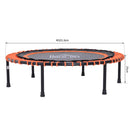 Trampolino Elastico Fitness per Interno e Esterno Nero e Arancione Ø101.6x25 cm 