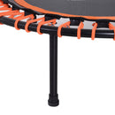 Trampolino Elastico Fitness per Interno e Esterno Nero e Arancione Ø101.6x25 cm 