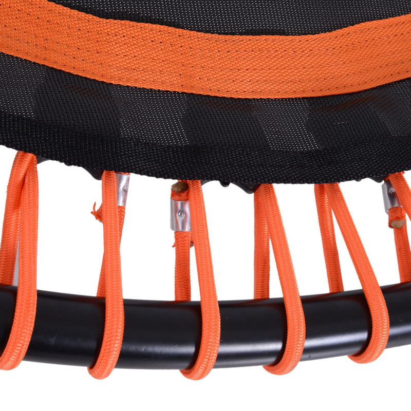 Trampolino Elastico Fitness con Manubrio Nero e Arancione Ø114.3 cm 
