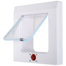 Gattaiola Porta Basculante Controllabile per Gatti Bianco 23x24x9 cm 