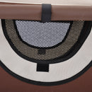 Trasportino per Cani e Gatti Pieghevole Caffè 46x36x41 cm 