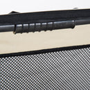 Trasportino per Cani e Gatti Pieghevole Crema nero 70x52x52 cm 