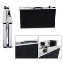 Rampa Antiscivolo per Animali Domestici in Alluminio 122x38x5 cm 