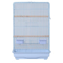 Voliera per Uccelli in Ferro con Vassoio bianco 52x41x78 cm 