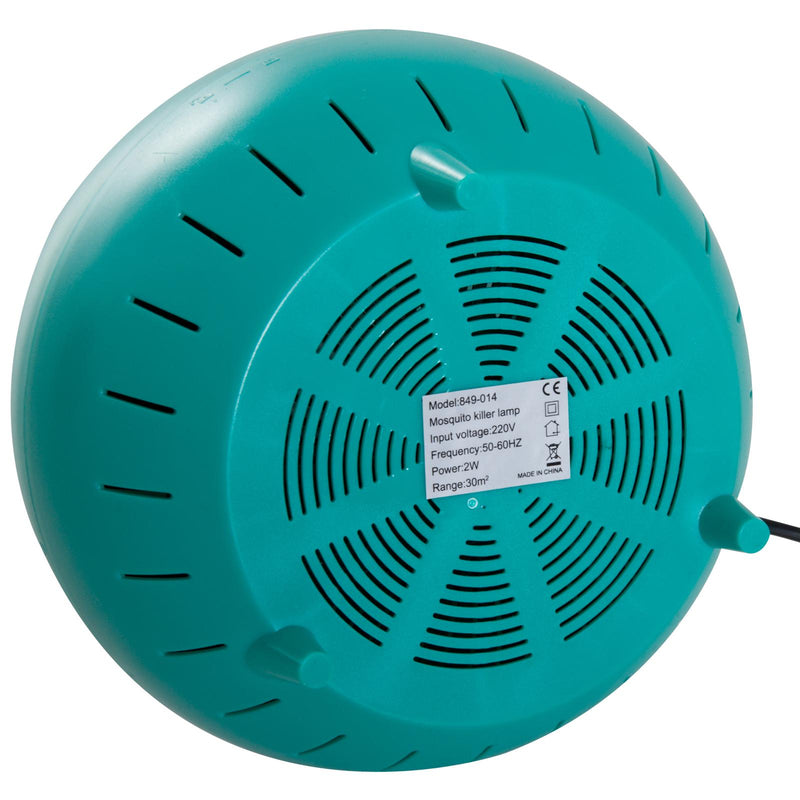 Zanzariera Elettrica a LED per Interni 3W Verde Ø15x15 cm 