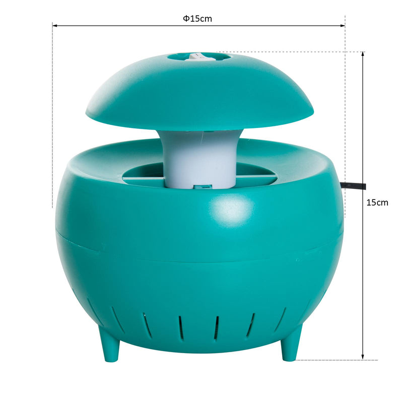 Zanzariera Elettrica a LED per Interni 3W Verde Ø15x15 cm 