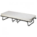 Letto Singolo Brandina Pieghevole 80x190x34 cm con Materasso H10 cm