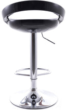 Sgabello con Alzata a Gas e Seduta Girevole in Abs Vandi Nero