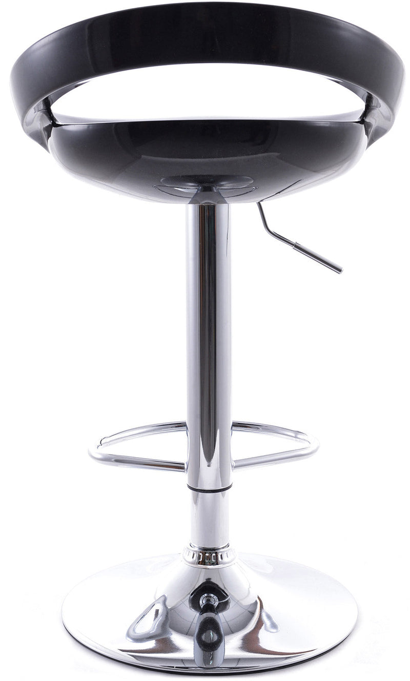 Sgabello con Alzata a Gas e Seduta Girevole in Abs Vandi Nero