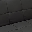 Divano Letto 175x83x74 cm in Tessuto Nero