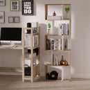 Libreria da Muro Moderna 5 Ripiani in Legno Bianco 60x24x1184.5 cm 