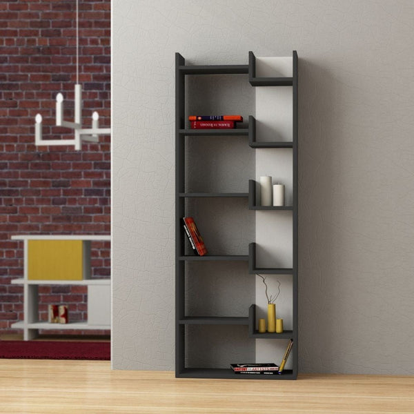 prezzo Libreria 60,5x22x162,5 cm Oppa antracite bianco
