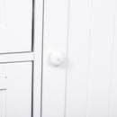 Mobiletto da Bagno con Anta e Cassetti Bianco 56x30x83 cm 