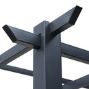 Pergola da Giardino 3x3m in Metallo Nero 