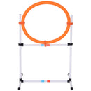 Set Addestramento Cani da Esterno Bianco Arancione Blu Ø60x300 cm 