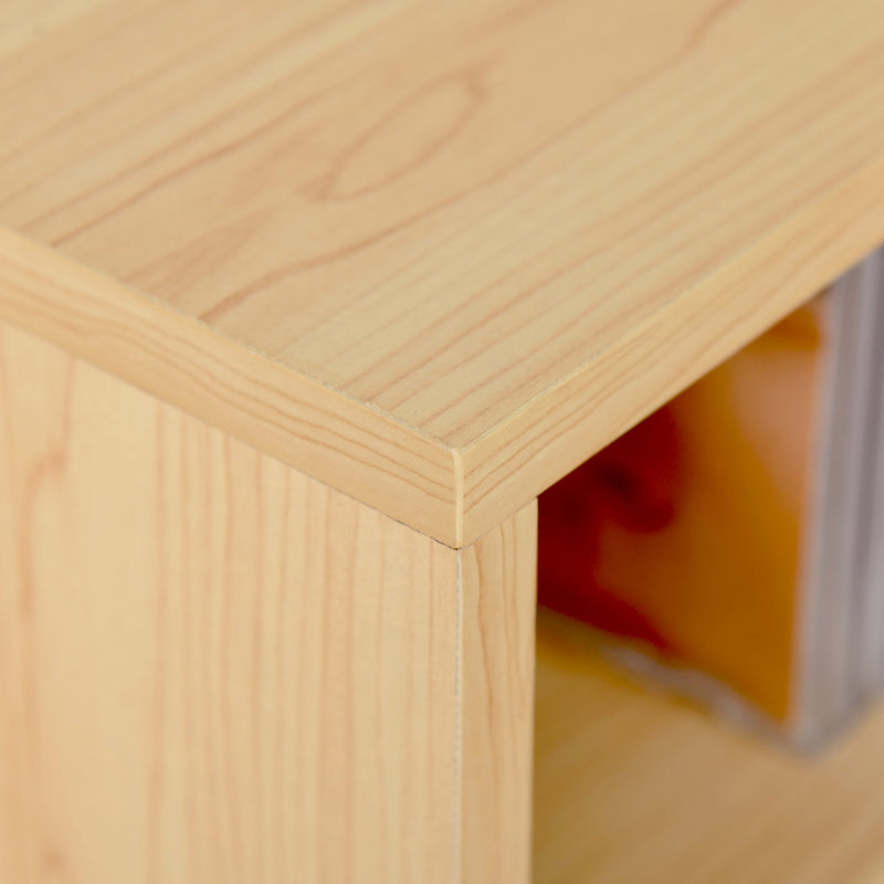 Set 2 Librerie Mobiletti 6 Ripiani in Legno MDF 21x19.2x88.3 cm 