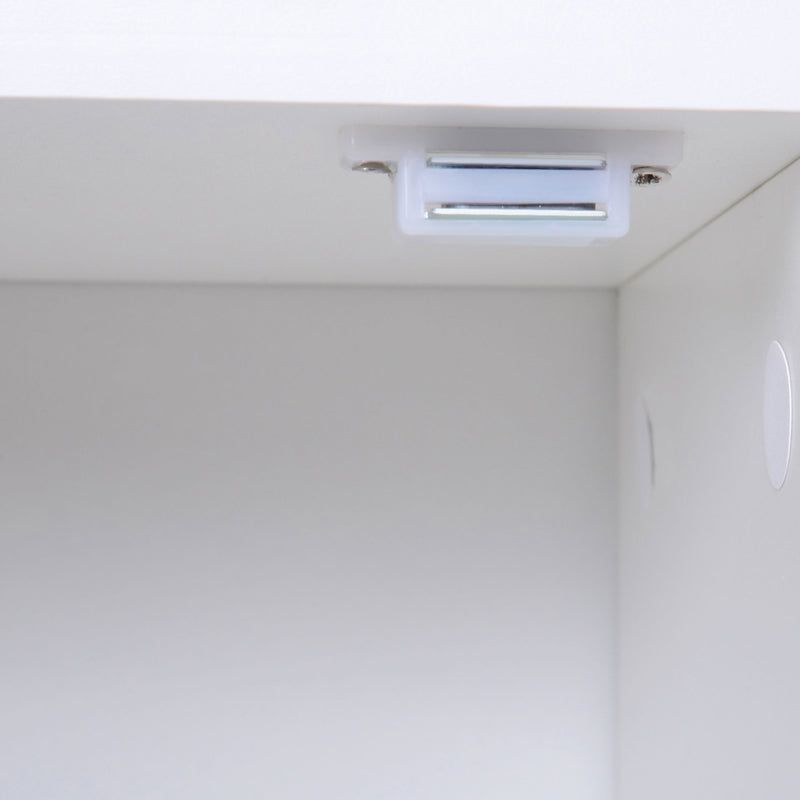 Libreria con Piedini in Legno di Pino Bianco 80x23.5x123 cm 