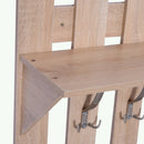 Mobile per Ingresso Scarpiera Appendiabiti e Specchio in Legno 