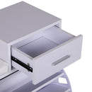 Divanetto Scarpiera 3 Scomparti con Cuscino Bianco 94.5x57x30 cm 