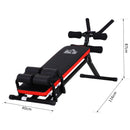 Panca Addominali Multifunzionale Regolabile Max 100Kg con Schermo 