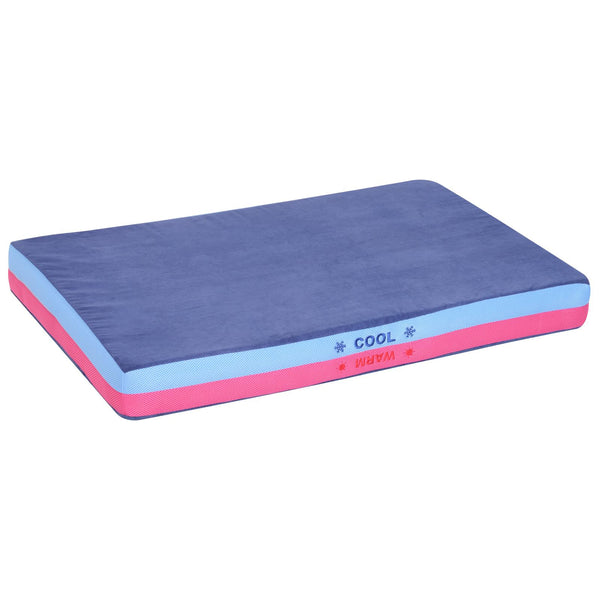 Materassino per Cani in Memory Foam 88x56x10 cm  Double Face Blu acquista