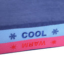 Materassino per Cani in Memory Foam 88x56x10 cm  Double Face Blu