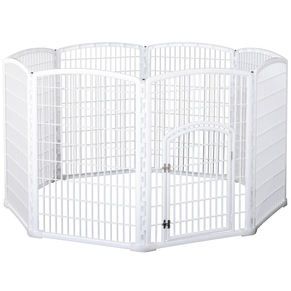 prezzo Recinto per Animali Domestici Cani Gatti Ø180 cm in Plastica Bianco