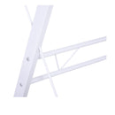 Scrivania da Ufficio Grande ad Angolo in Acciaio e MDF 130x130x73.5 cm  Bianca