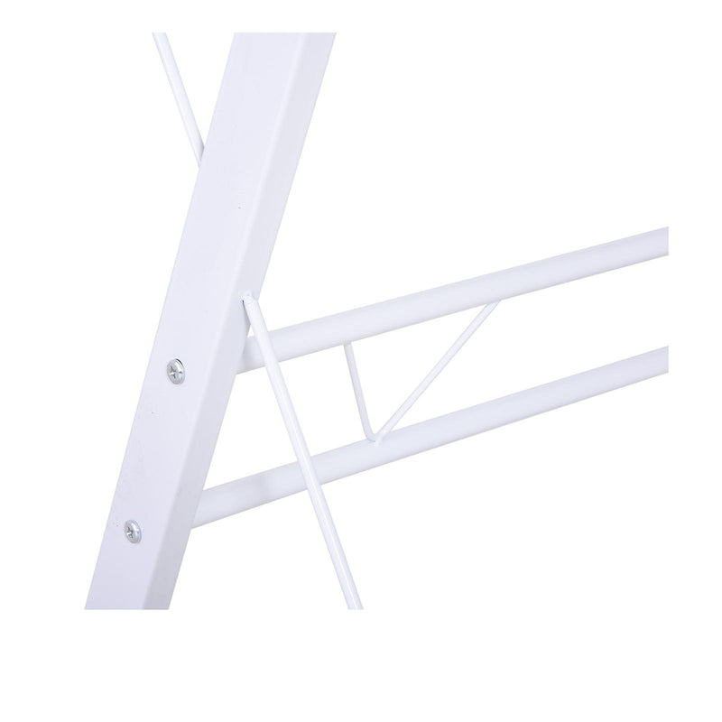 Scrivania da Ufficio Grande ad Angolo in Acciaio e MDF 130x130x73.5 cm  Bianca