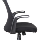 Sedia da Ufficio Direzionale in Tessuto a Rete Regolabile  H101 Nera