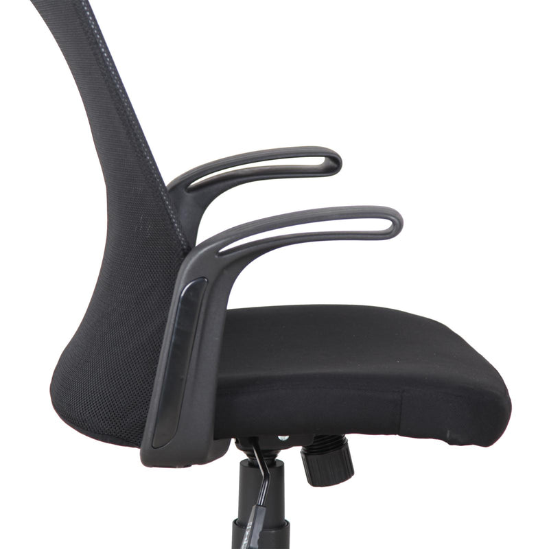 Sedia da Ufficio Direzionale in Tessuto a Rete Regolabile  H101 Nera